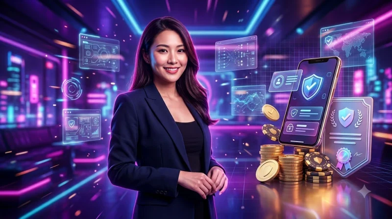 Biểu tượng khiên bảo vệ và cán cân công lý, đại diện cho tầm quan trọng của giấy phép hoạt động