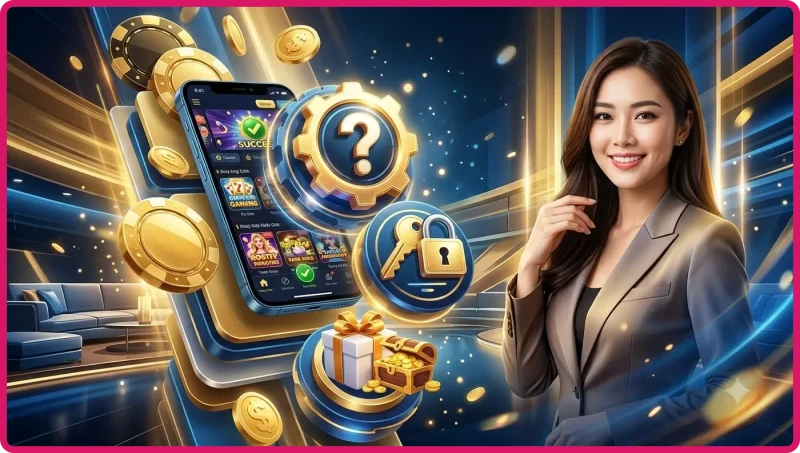 Chìa khóa vàng tượng trưng cho việc đăng nhập i9bet mở ra thế giới giải trí