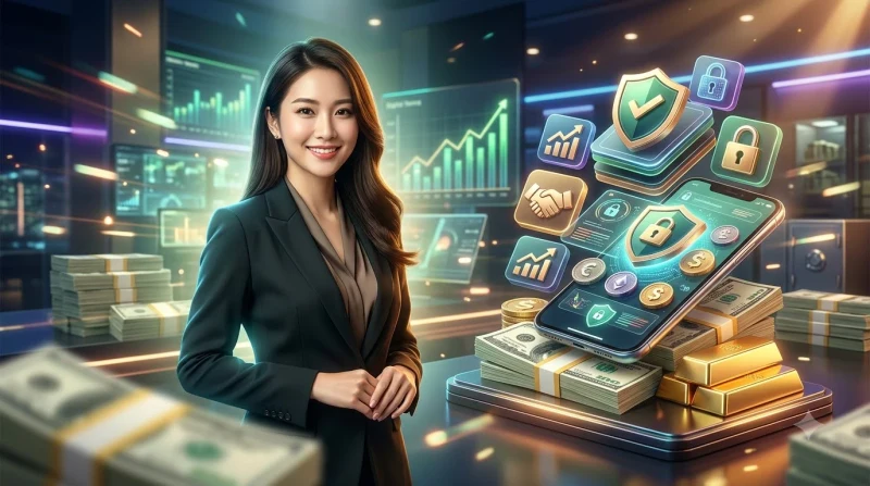 Tiêu chí đánh giá chính sách bảo mật - kính lúp, tài liệu, biểu tượng tin cậy và cân công lý