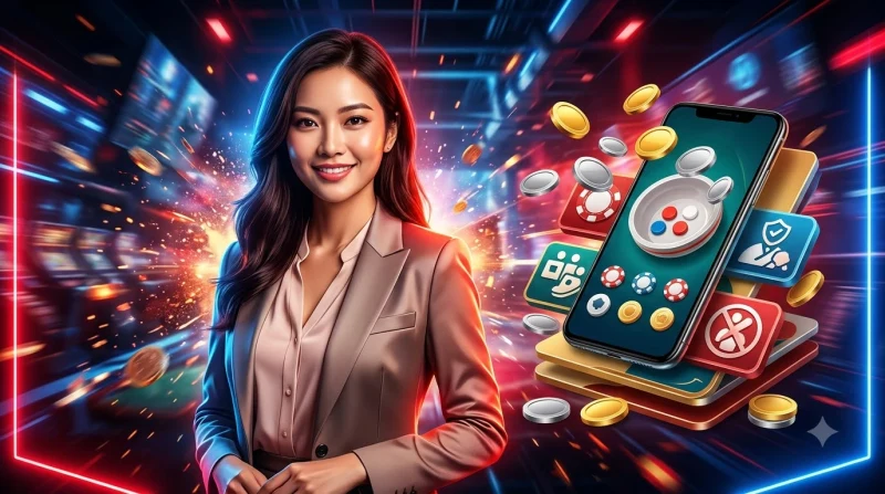 Xúc xắc rơi và biểu tượng cảnh báo về sai lầm khi chơi xóc đĩa online